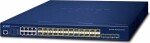 Planet PLANET Layer 3 16-Port 100/1000X SFP Zarządzany L3 10G Ethernet (100/1000/10000) 1U Modrý