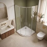REA - Akrylátová LOOK sprchová vanička 80x80 - biela REA-K7908