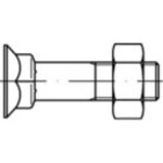 Skrutky so štvorhranom TOOLCRAFT 111795 M12 DIN 608 55 mm oceľ 100 ks; 111795