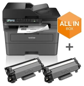 Brother MFC-L2827DWXL / Čiernobiela laserová multifunkcia / A4 / 1200 x 1200 dpi / 32 str./min / duplex / USB / LAN / Wi-Fi (MFCL2827DWXLRE1)