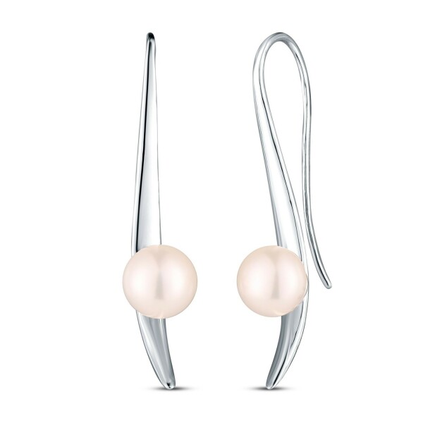 JwL Luxury Pearls Elegantné strieborné náušnice s perlami JL0857