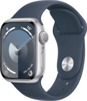 Apple Watch 9 41mm GPS Silver Alu Sport M/L Modrý