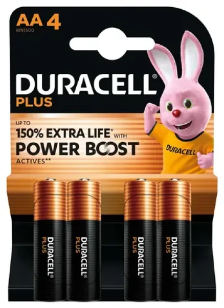 Duracell PLUS Boost MN1500 / Batéria / AA / alkalické / 1,5 V / 4 ks (4828)