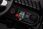 Mamido Mamido Elektrické autíčko OFFROAD čierne 12V Vysoký podvozok, široké sedadlo, Odpružené nápravy, 2,4 GHz Diaľkové ovládanie LED svetlá