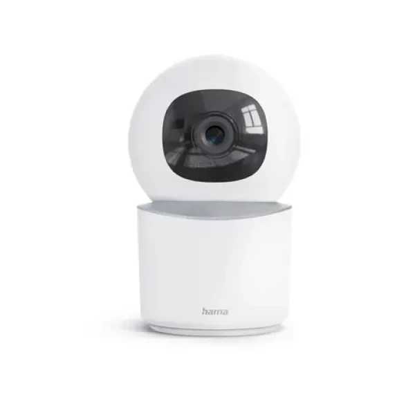 HAMA SMART domáca WiFi kamera biela / otáčanie / naklápanie / nočné videnie / Full HD (176652)