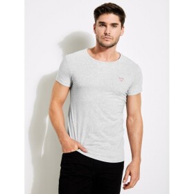 GUESS tričko Short-Sleeve Crewneck Tee sivé M Svetlošedá