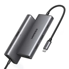 Ugreen CM498 USB Hub 7v1 USB-C sivá / 2x USB 3.2 / 1x HDMI (4K) / 1x USB-C (PD) / SD / microSD (15531)