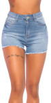 Sexy Highwaist used Look Jeansshorts denimblue