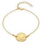 Hot Diamonds Pozlátený náramok s diamantom a topazmi Jac Jossa Soul DL695