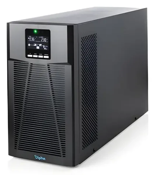 Digitus USV-3000 čierna / Záložný zdroj UPS / Online / 3000 VA / 3000 W / Tower / LCD (DN-170132)