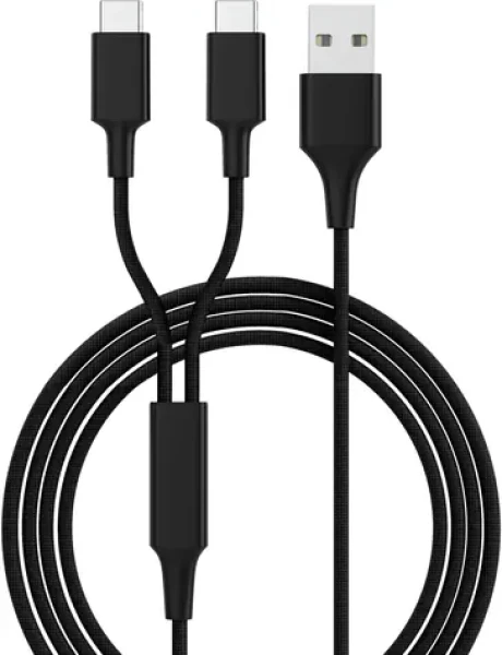 Smrter Hydra DUO čierna / Nabíjací kábel / USB-C / 1,2 m (SMRTER_HYDRA_DUO_C_BK)