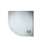 H K - Štvrťkruhový sprchovací kút DIAMOND S4 90 cm s dvojdielnymi posuvnými dverami L / P variant vrátane sprchovej vaničky z liateho mramoru SE- DIAMONDS490 / THOR-90Q