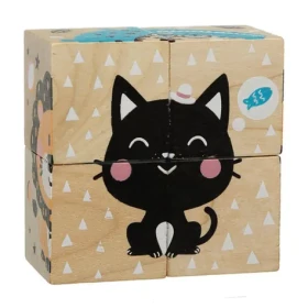 CUBIKA 15429 Veselé zvieratká - 4 skladacie obrázkové kocky