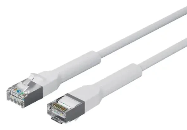 Lanview Cat6a U/FTP biela / Sieťový kábel / RJ-45 / 2 m / ohybný konektor / meď (LV-6AFTP-FLEX-ANG-02W)