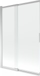 MEXEN - Fox 2-krídla posuvná vaňová zástena 120 x 150, transparent, chróm 891-120-002-01-00