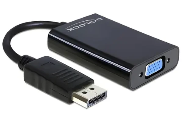 DeLock / Redukcia / DisplayPort na VGA (D-Sub15) / Audio / USB napájanie (65439)