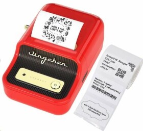 Niimbot B21S SMART červená + rolka štítkov 210ks / Tlačiareň štítkov / 203 dpi / BT (1AC13082002)