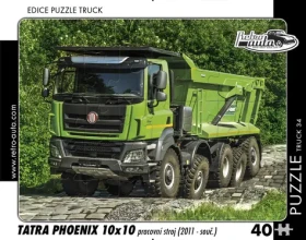 RETRO-AUTA Puzzle TRUCK č.34 Tatra Phoenix 10x10 pracovný stroj (2011-súč.)