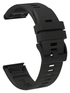 Hurtel silikónový remienok pre Garmin Fenix 3/5X/6X/7X Pre čierna / Remienok
