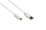 Good Connections USB-A - USB-C biela / USB kábel / USB 3.2 Gen 2 / 1 m / 10 Gbit/s (2831-AC010W)