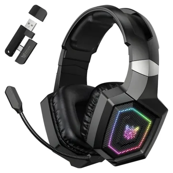 ONIKUMA GT806 čierna / Herné slúchadlá / Bluetooth 5.4 / 2,4 GHz / RGB / mikrofón (GT806 Black)