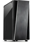 Inter-tech T-11 TELEVEN čierna / Počítačová skriňa / Midi-Tower / ATX / akrylové okno / 3× 120mm predné ventilátory (88881324)