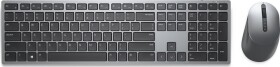 Dell DELL KM7321W klawiatura Dołączona myszka RF Wireless + Bluetooth AZERTY Belgijski Sivý, Tytan