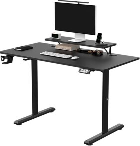 Ultradesk Highlander Czarne 120 - 180 cmx60 cm