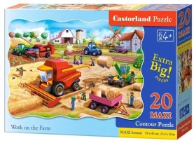 Castorland 02436 Puzzle Práca na farme MAXI