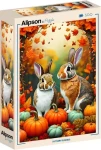 ALIPSON Puzzle Jesenné zajačiky