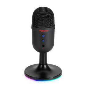 Marvo MIC-06 čierna / Mikrofón / podsvietenie / USB-A / 1.7m (MIC-06 BK)