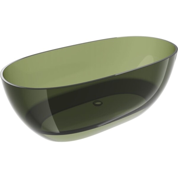 MEXEN - Pure olive voľne stojaca vaňa transparentná 170 x 80, korok chróm 58071708001