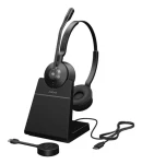 JABRA Engage 55 SE MS Stereo čierna / Bezdrôtová náhlavná súprava / mikrofón / DECT / USB-C / Link 400c stand (9659-475-111)