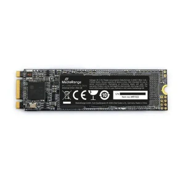 MediaRange MR1022 256GB / M.2 2280 / PCIe 3.0 x4 / TLC / R: 545MBs / W: 475MBs / MTBF: 1.5mil (MR1022)