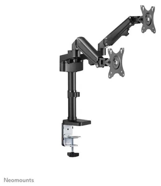 Neomounts TIS DS70-750BL2 čierna / Stolný držiak pre 2 monitory / 17-27" / VESA 75x75-100x100 / nosnosť 7kg (DS70-750BL2)