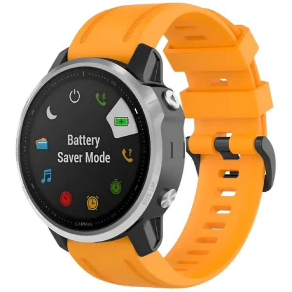 Beline Watch 2 oranžová / Remienok pre Garmin Fenix 8/ Fenix 7S/Instinct 2S / 20 mm / silikón (05908047991280)