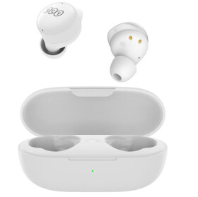 QCY T17 biela / BT slúchadlá do uší s mikrofónom / Bluetooth 5.1 / s dobíjacím boxom (T17 white)