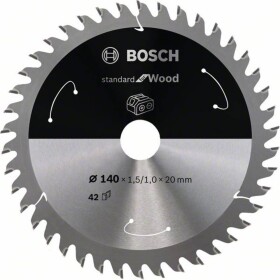 Bosch Accessories Bosch 2608837672 tvrdokovový pílový kotúč 140 x 20 mm Počet zubov (na palec): 42 1 ks; 2608837672