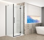 GELCO - TRINITY BLACK obdĺžnikový kút 1200x900 pravý, matné sklo, GT5612-90MR-B GT5612-90MR-B