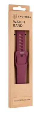 Tactical 793 Silikónový Remienok s Prackou pre Apple Watch 38 amp; 40mm Wine červená (8596311138904)