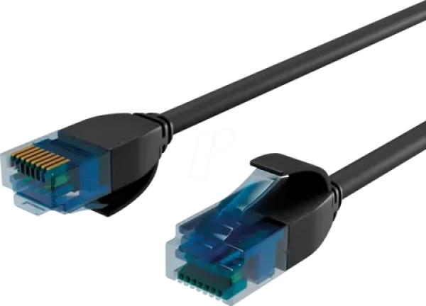 Shiverpeaks Cat6 U/UTP slim čierna / Patch kábel / 3 m / RJ-45 / 1000 Mbit/s (BS08-22045)