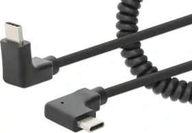 Manhattan USB-C čierna / USB kábel / USB-C (M) - USB-C (M) / 1 m (356213)