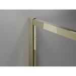 MEXEN/S - Exo sprchovací kút dvere krídlové 140 x 75, transparent, zlato 819-140-075-50-00