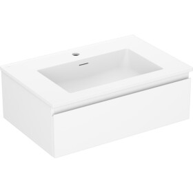 MEXEN/S - Orio kúpeľňová skrinka 70 cm s umývadlom Otis, 1 šuplík, biela mat 91A10-07023-1-BF01-W18M01