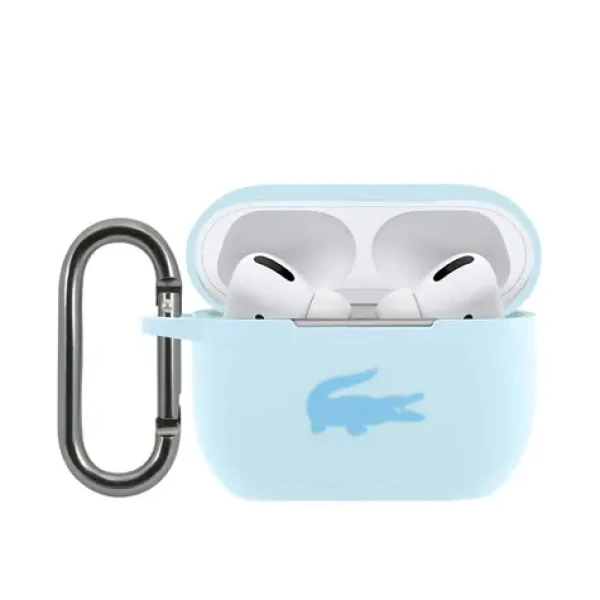 Lacoste Liquid Silicone Glossy Printing Logo Puzdro pre AirPods Pro Blue (57983127819)