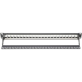 Digitus Blank Patch Panel, 24 port, tienený, 1U, čierny (DN-91411)