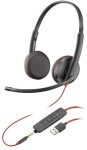 Poly POLY Blackwire 3225 Stereo Wired Headset, USB-A, Black