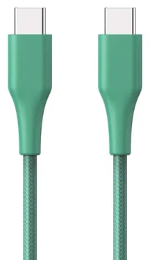 ER POWER kábel USB-C/USB-C GRS zelený / Kábel / USB 2.0 / 1,2 m / 60 W (ERPWCBCTCGN)