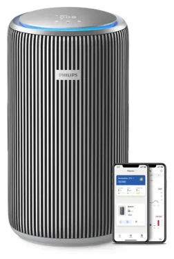 Philips AC4220/12 strieborná / Čistička vzduchu / 600 m3/h / do 156 m2 / NanoProtect HEPA filter / Wi-Fi (AC4220/12)