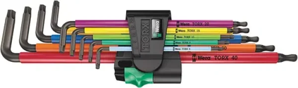 WERA 967|9 TX XL Multicolour 1 / Sada dlhých zástrčných kľúčov TORX Multicolour (05024480001)